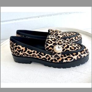 Kate Spade Leopard Print Loafers